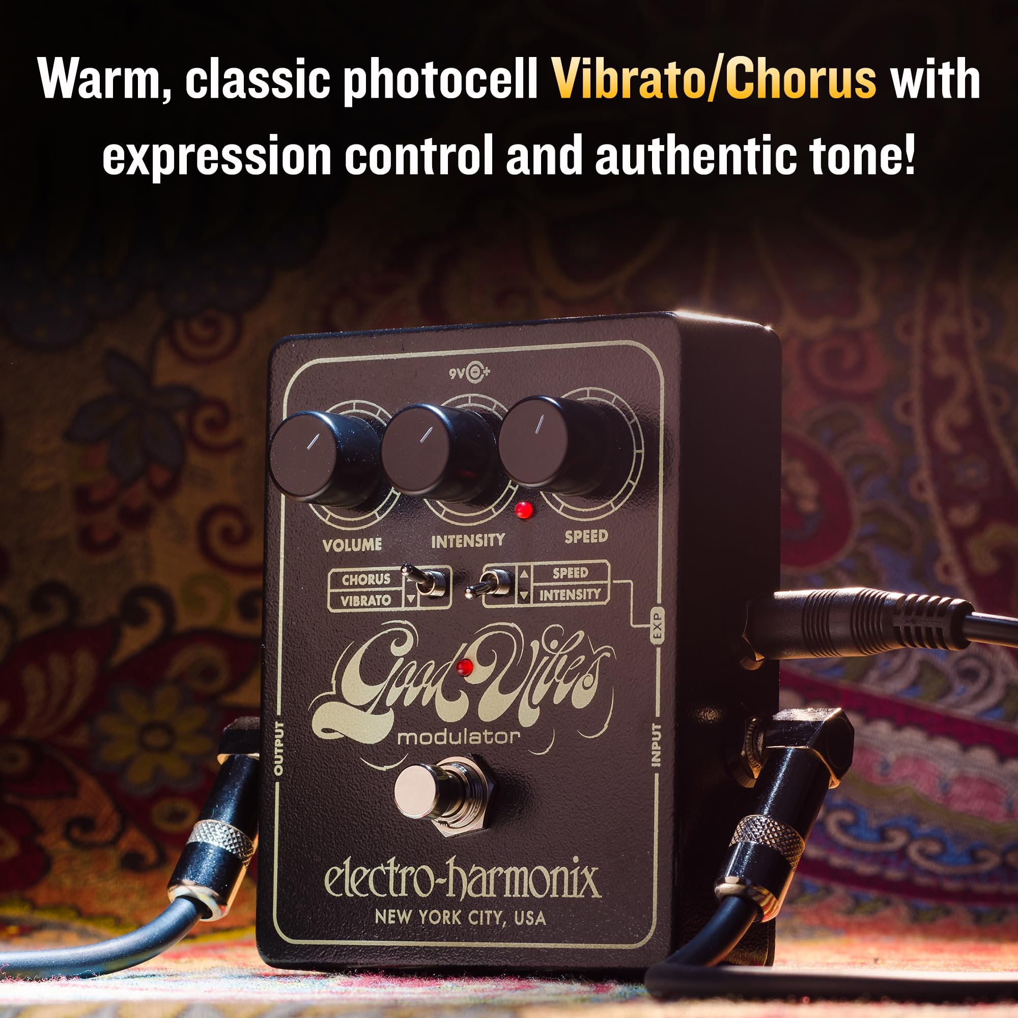 Amazon.com: Electro-Harmonix Good Vibes Analog Modulator Pedal